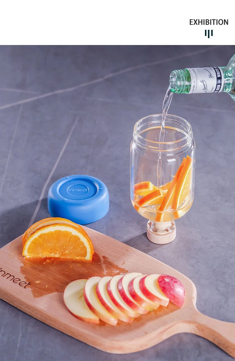 Bar Bartending With Bottomed Juice Drinks Soaking Wine Bottles Homebrew Wine Bottles Fruit Wine Bottles Empty Wine Bottles