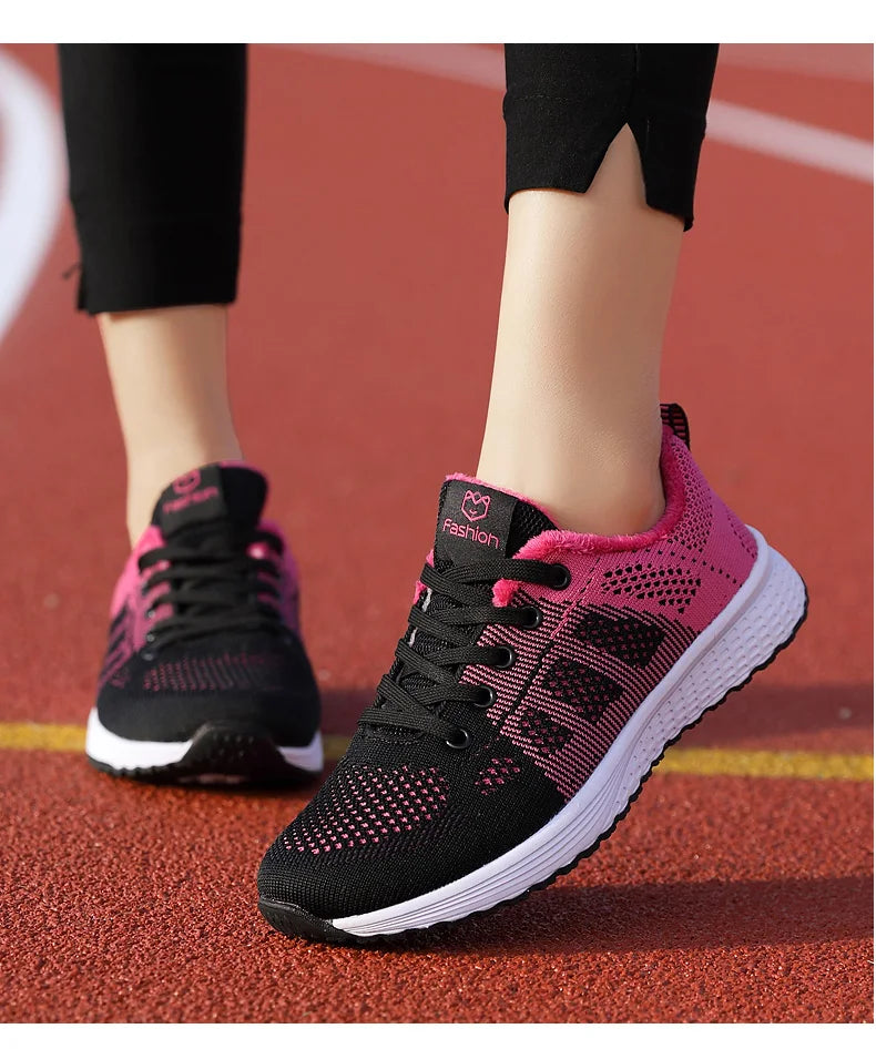 Women Sport Shoes Fashion Platform Sneakers Ladies Spring Winter Flats Running Shoes for Woman