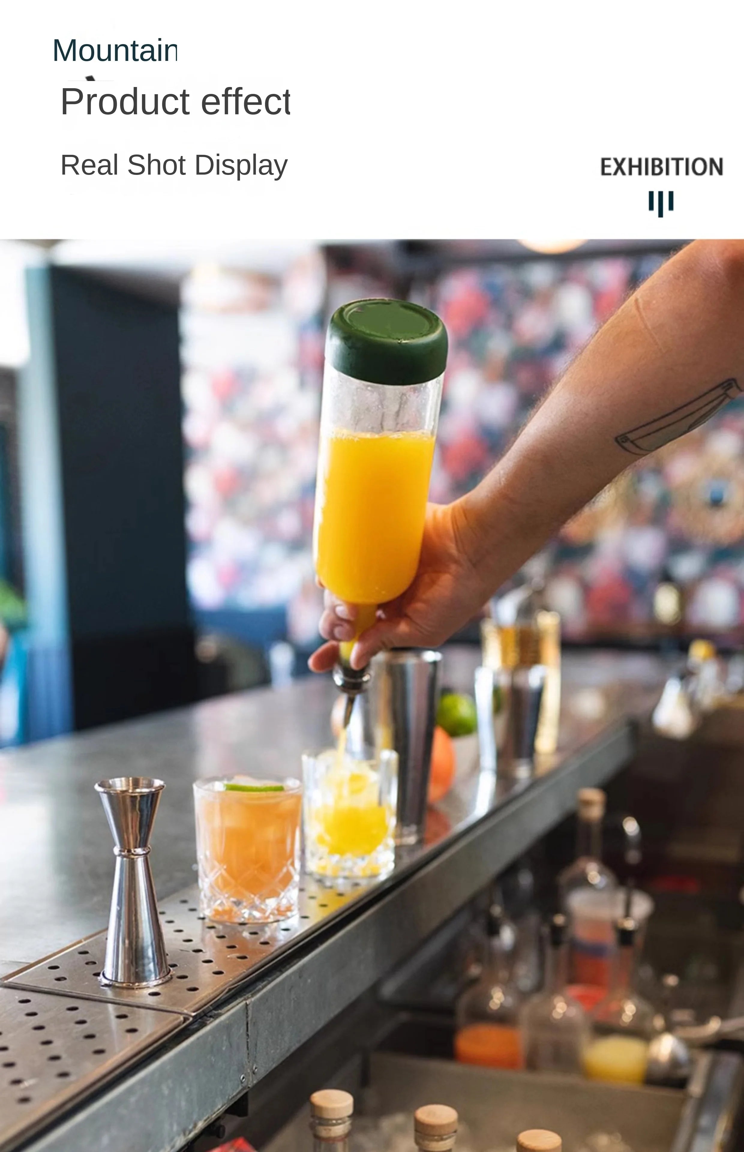 Bar Bartending With Bottomed Juice Drinks Soaking Wine Bottles Homebrew Wine Bottles Fruit Wine Bottles Empty Wine Bottles