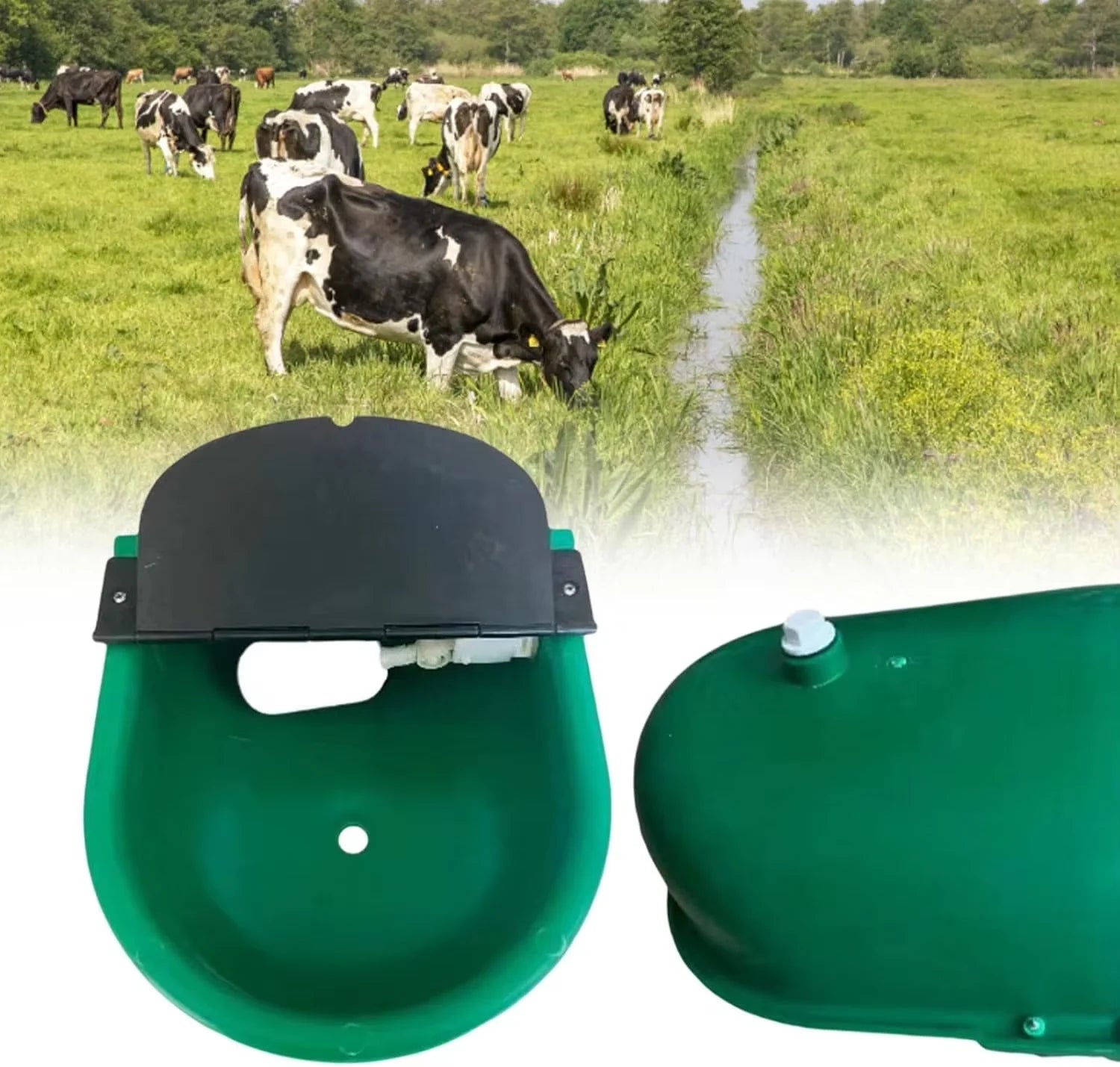 Plastic Automatic Water Bowl Farm Animals Water Feeder Cow Drinking Tool for Sheep Goats Feeding Water Bowl Livestock Supplies
