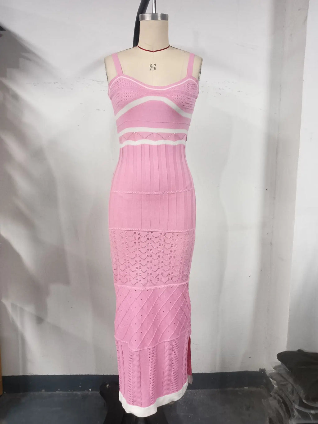 Vestido Longo - Tricot Elegante Feminino