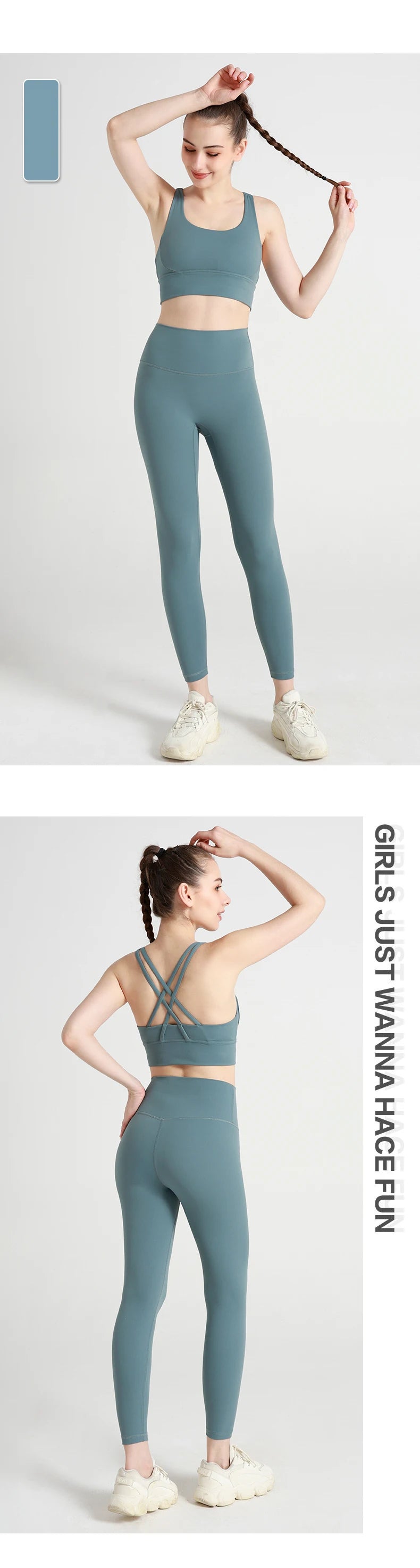 Yoga Clothes Women's Tracksuit Quick Dry Set Breathable Fitness Suit Fitness Clothing Sports Bra Leggings Suit