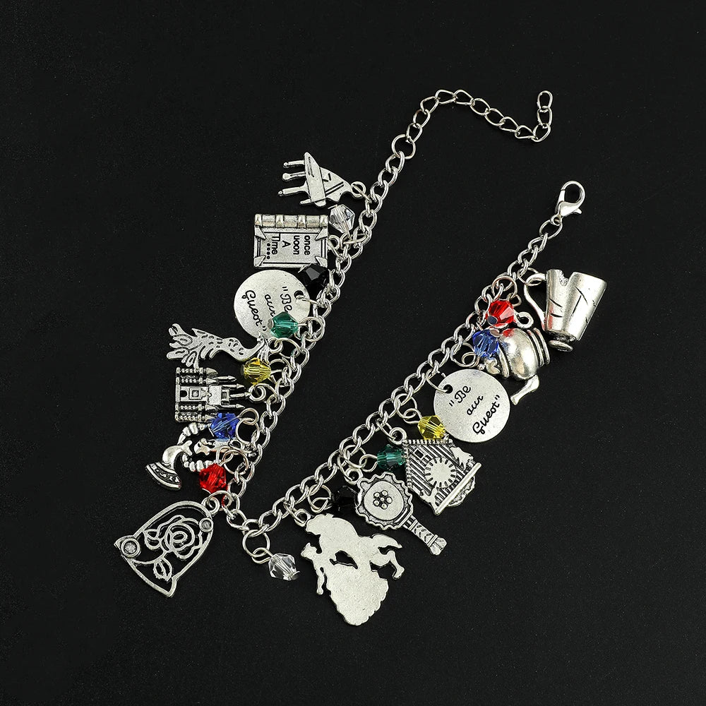 Pulseira A Bela e a Fera - Joia Fashion para Cosplay e Festas