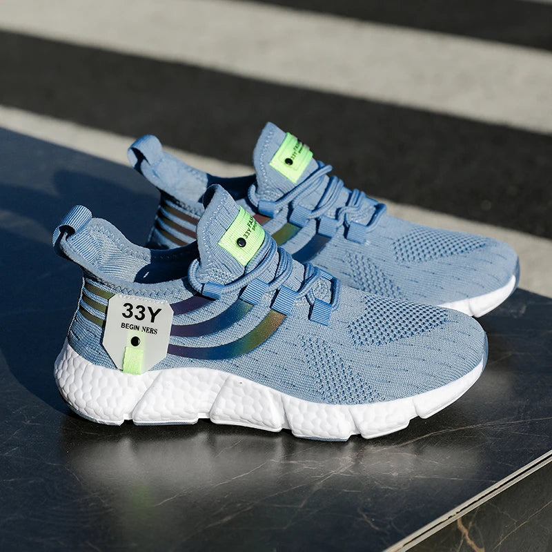 Women Casual Sports Shoes Breathable Lightweight Sneakers Anti-slip Flats Outdoor Running Walking Shoes Female Vulcanized Shoes