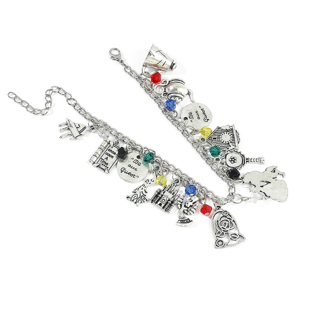 Pulseira A Bela e a Fera - Joia Fashion para Cosplay e Festas