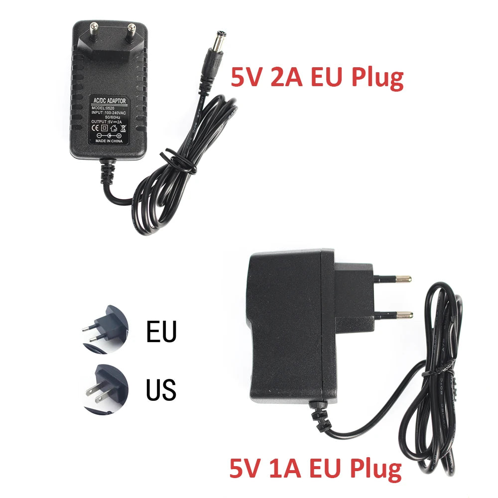 AC DC 5V Power Adapter Supply 1A 2A 3A 5A 6A 8A 10A AC DC 5 V Volt Power Adapter Power 220V TO 5V Plug For Led Light Strip Lamp