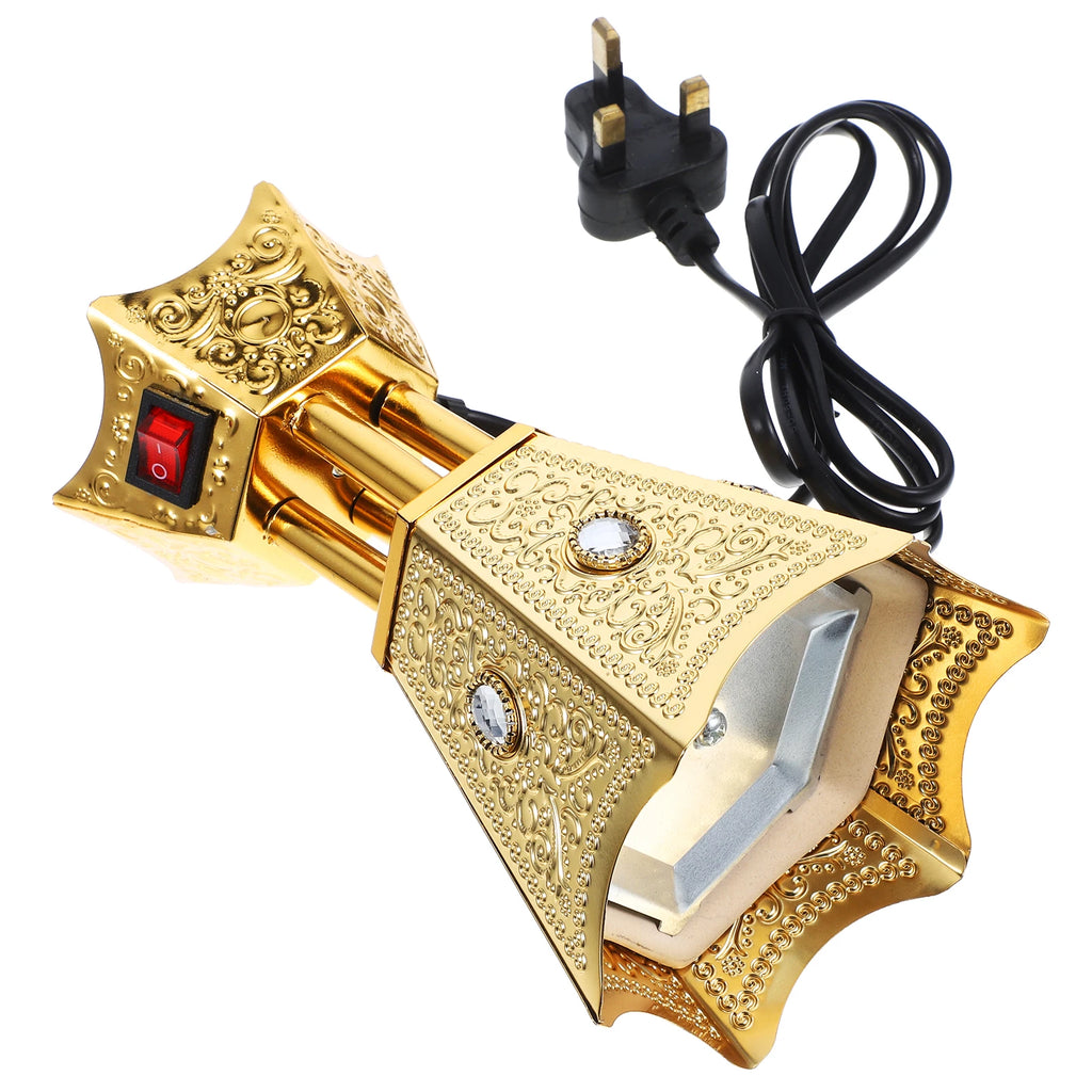 Electric Incense Retro Censer Burner nament Arab Metal Decorative Burners Therapy Relaxing Reusable Home Item