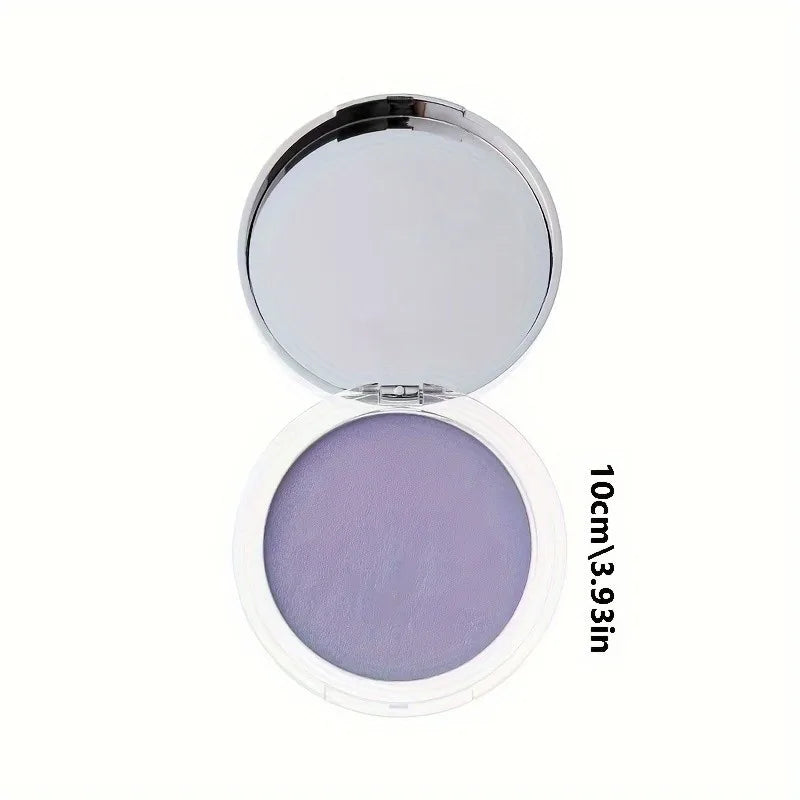 Candy Bella Violet Radiance Oil-Absorbing Setting Powder,Lightweight, Long-Lasting Matte Finish,Includes Mirror & Applicator