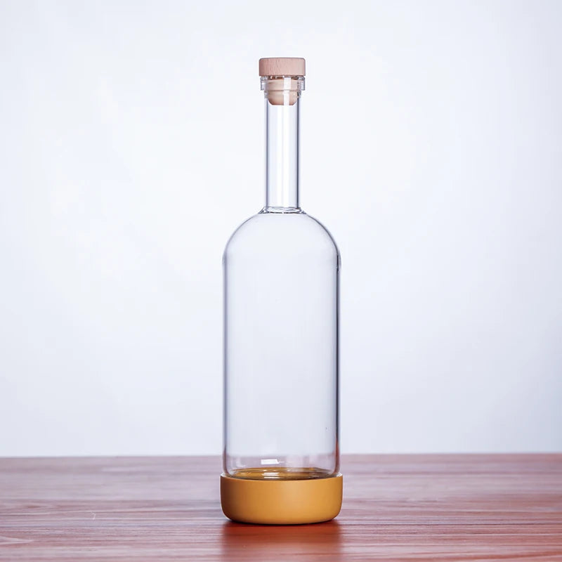 Bar Bartending With Bottomed Juice Drinks Soaking Wine Bottles Homebrew Wine Bottles Fruit Wine Bottles Empty Wine Bottles