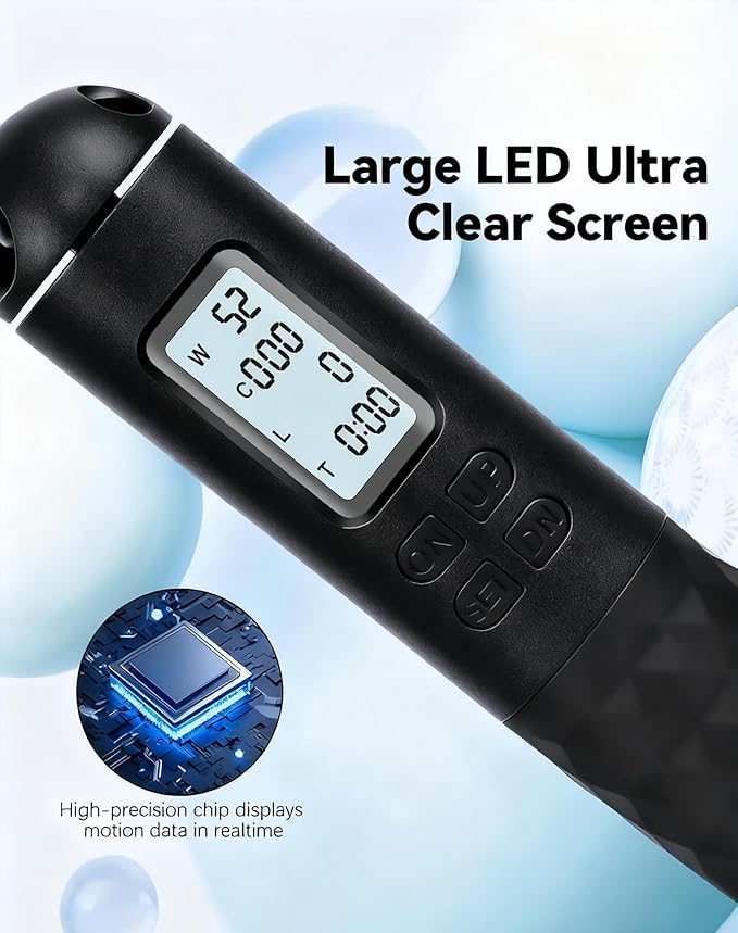 Factory direct intelligent counting rope skipping weight-bearing cordless dual-purpose fitness sports students high school entrance examination special wire rope skipping